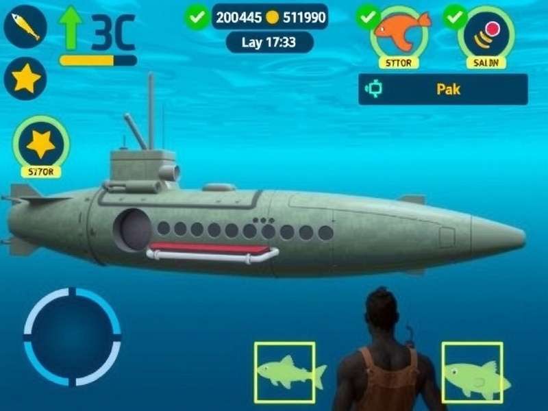 Sagar Aqua Treasure Hunt submarine control interface